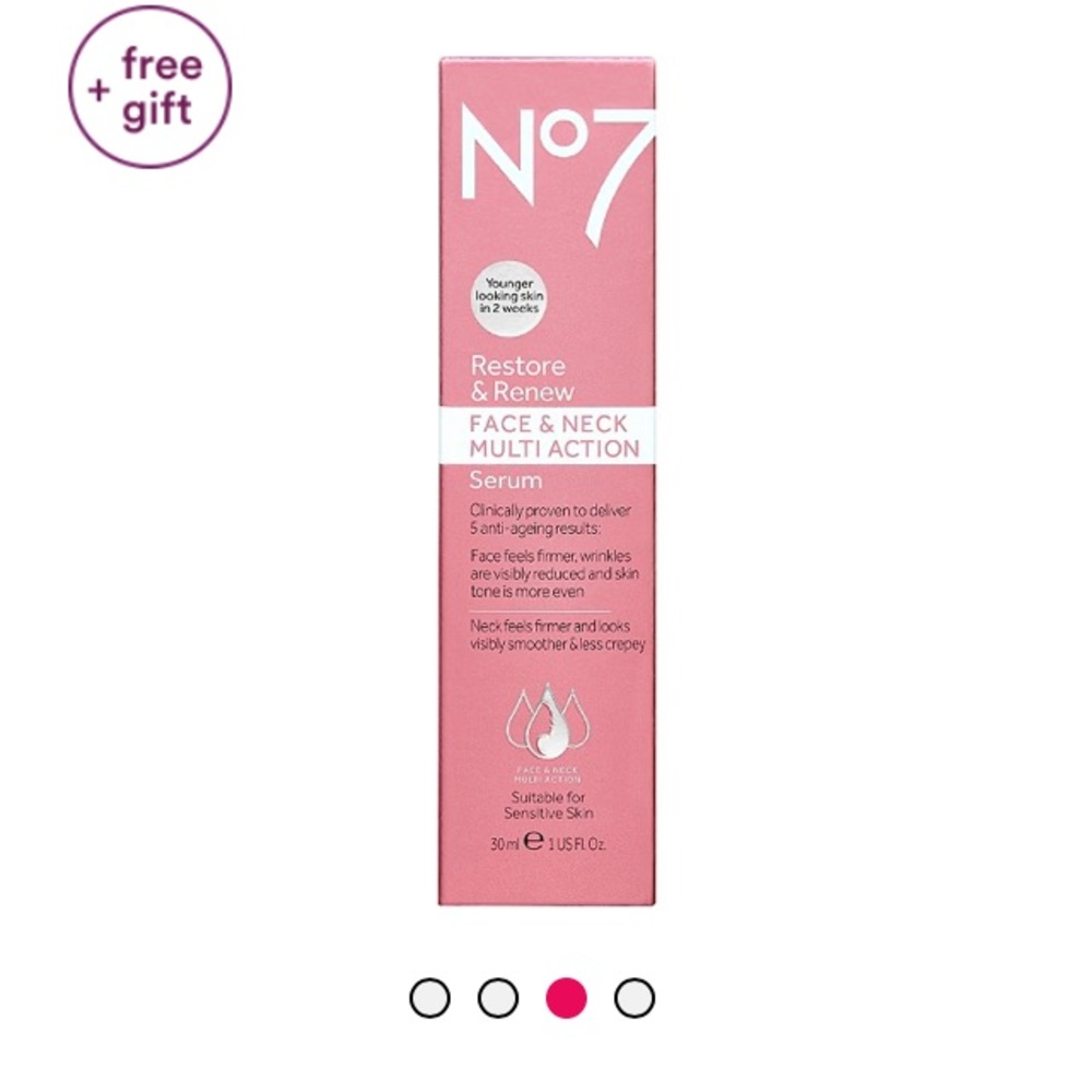 🍷No7 Restore & renew face & Neck Multiaction Larger Box 50ML
